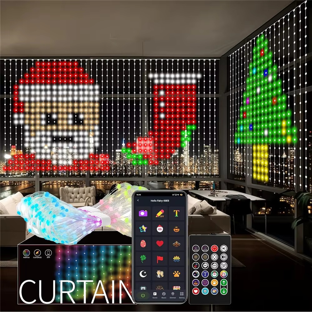 Home Decor Free App - Slimme RGB Pixel Gordijnverlichting Bluetooth APP