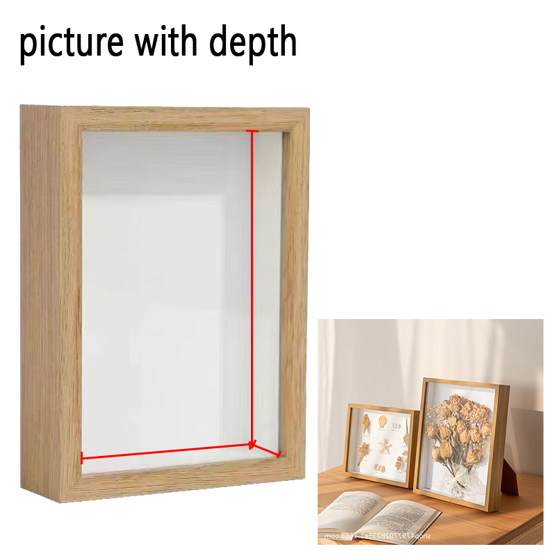Bamboo Photo Frame - 3D houten fotolijsten, diepte 3 cm,