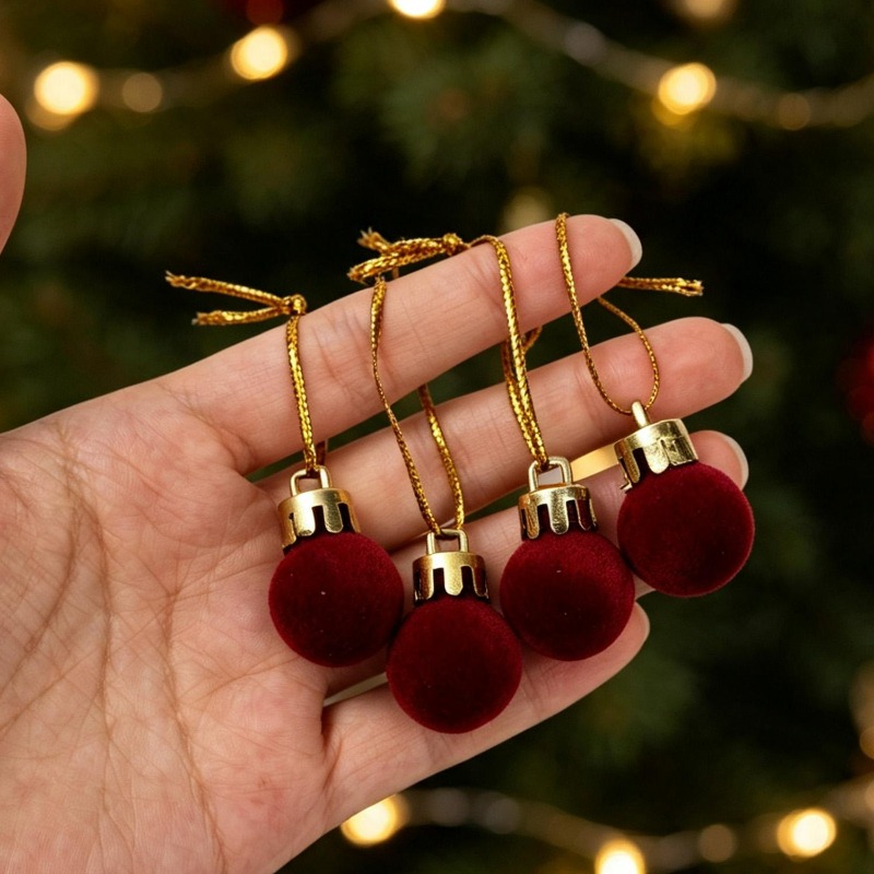 2 cm wijnrode fluwelen kerstba - Home Decor Indonesia recensie en prijs