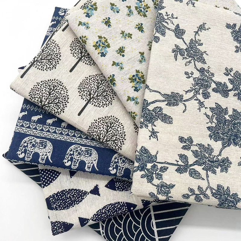 Vintage blauwe bloemenkatoenen - Linen Table Runner recensie en prijs