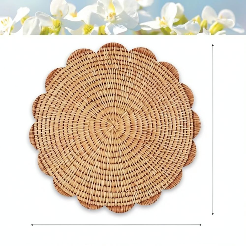 Geprinte linnen placemat met k - Linen Table Runner recensie en prijs
