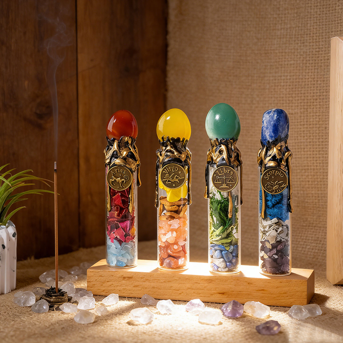 1PC Natuurlijke Kristal Zodiac - Home Decor Y2K recensie en prijs