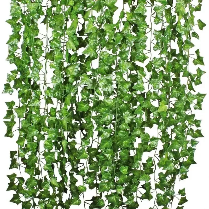 Kunstmatige Groene Klimopblad  - Rattan Plant Basket recensie en prijs